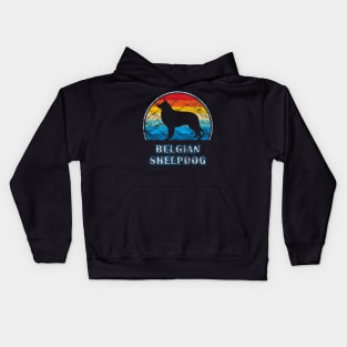 Belgian Sheepdog Vintage Design Dog Kids Hoodie